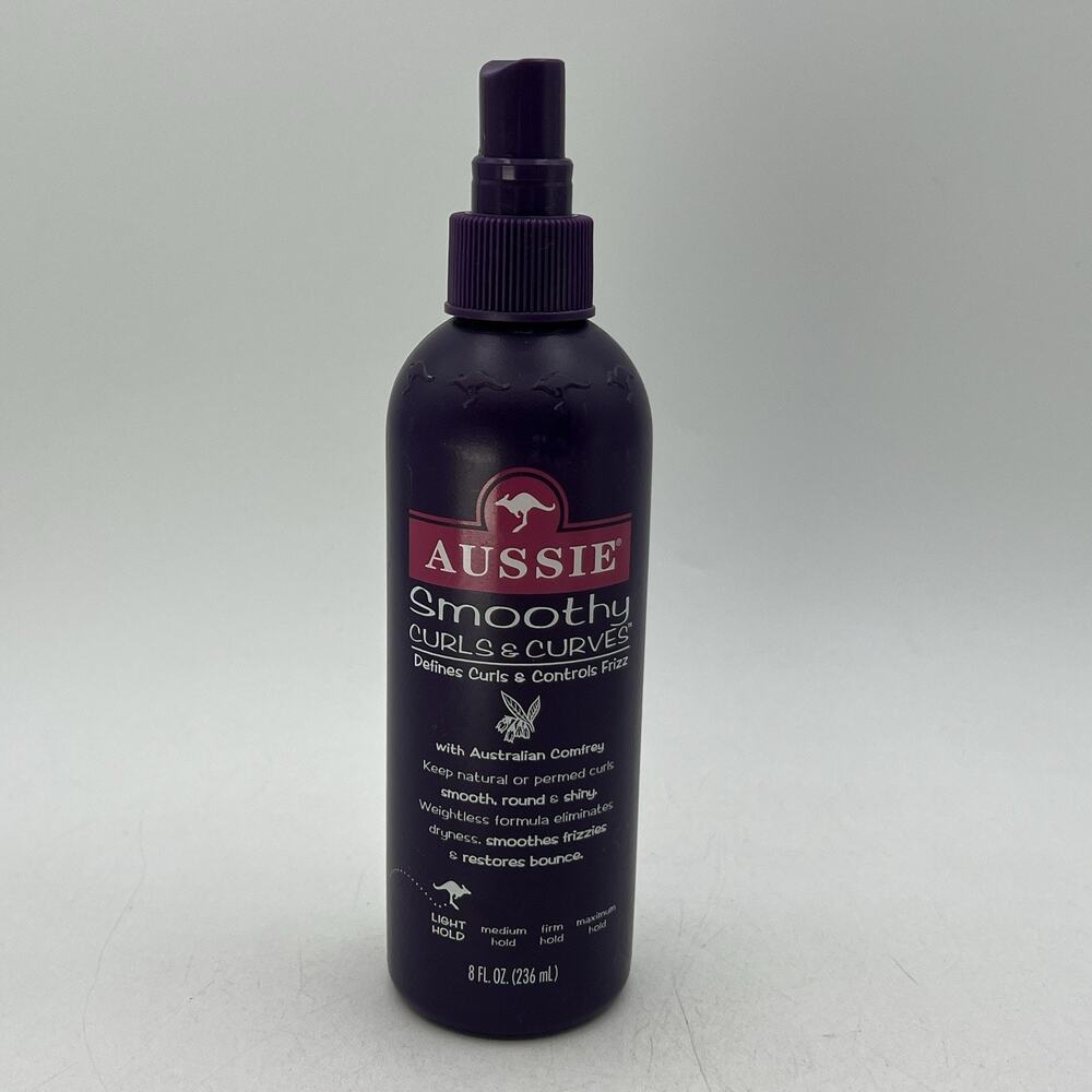 Vtg 1990s Aussie Smoothly Curls & Curves LIGHT HOLD Spray GRAPE 8 oz 80% FULL